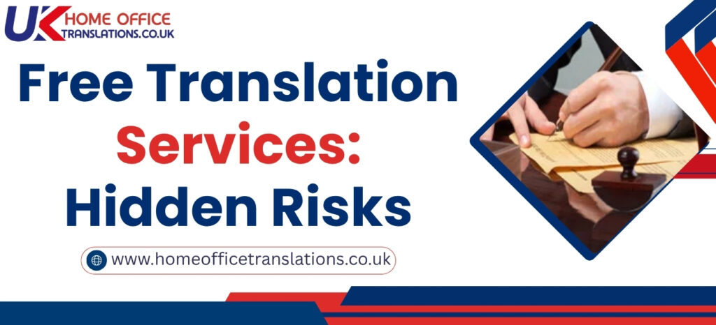 What Happens If I Use Free Home Office Certified Translation Services UK?
